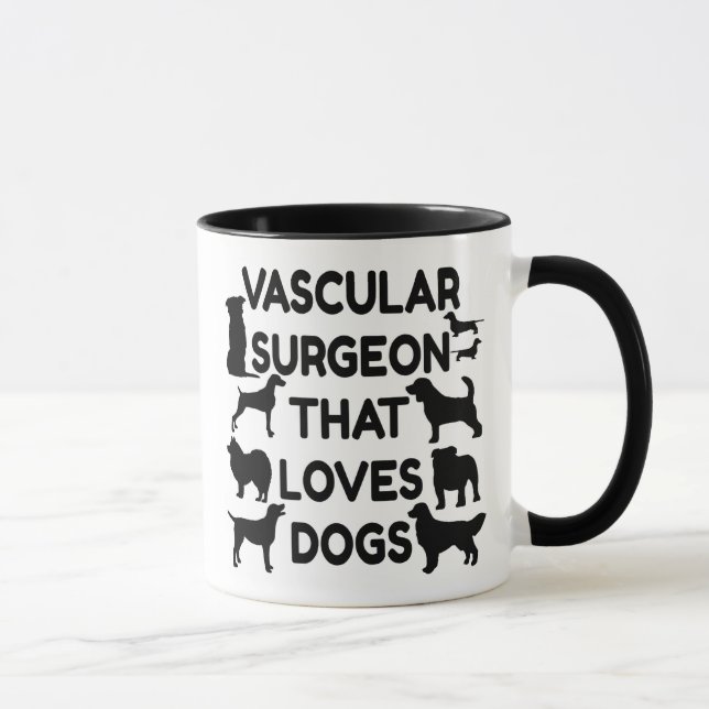 Lieben des Gefäßchirurgen Hunde Tasse (Rechts)