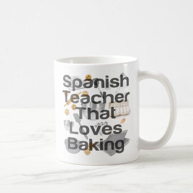 Lieben des Spanischlehrers Backen Kaffeetasse (Rechts)