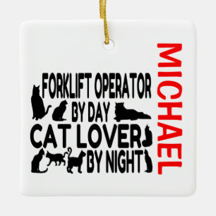 Lieben des Staplers Cats CUSTOM Keramikornament
