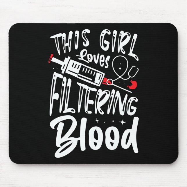 Lieben, die die Dialyseversorgung mit Blutgefäßen  Mousepad (Vorne)