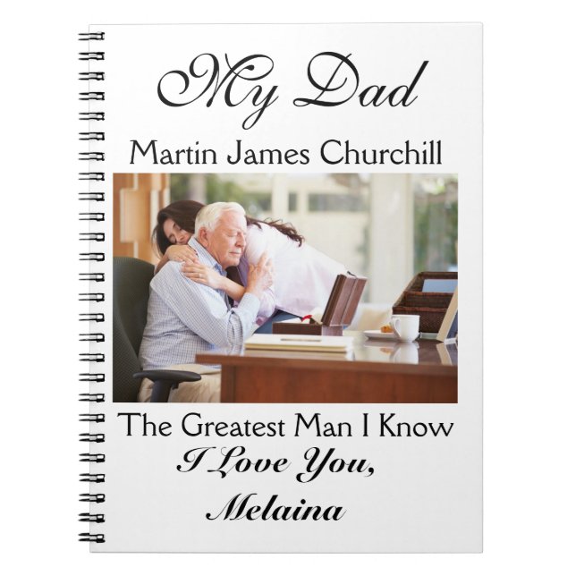 Lieben für Vater / Großvater / Ehemann Notizblock (Vorderseite)