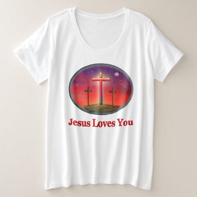 Lieben Große Größe T-Shirt (Design vorne)