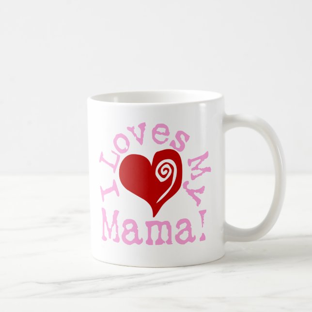 Lieben I meine Mutter Kaffeetasse (Rechts)
