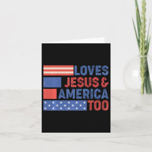 Lieben Jesus America to Freedom Patriotic 4. J Karte
