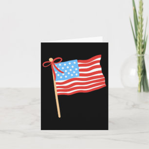 Lieben Jesus und Amerika zu Coquette USA Flag 4. Karte