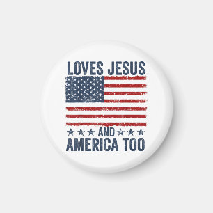 Lieben Jesus und Amerika zu Gott Christlichen 4. Magnet