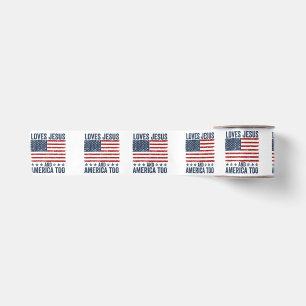Lieben Jesus und Amerika zu Gott Christlichen 4. Satinband