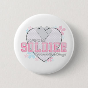 Lieben meines Soldaten Button