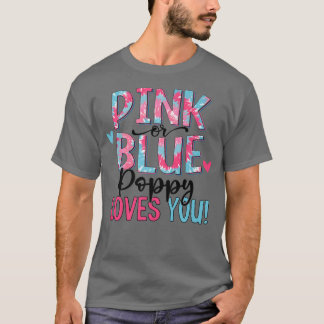 Lieben mit rosa oder blauem Mohn Sie Gefärbte Kraw T-Shirt