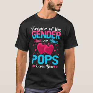 Lieben mit rosa oder blauen Pop, bei denen das Ges T-Shirt