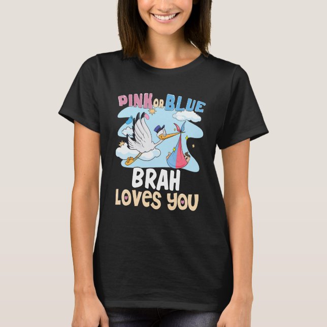 Lieben mit rosa oder blauer Farbe Ihr bester Brude T-Shirt (Vorderseite)