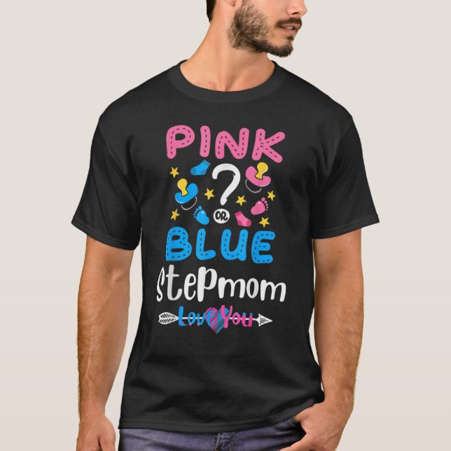 Lieben mit rosa oder blauer Stepmutter, die Sie Ge T-Shirt (Vorderseite)