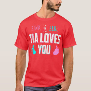 Lieben mit rosa oder blauer Tia, bei denen Sie das T-Shirt