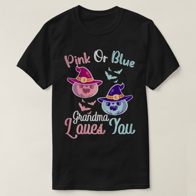 Lieben Rosa oder Blau Oma Sie Halloween G T-Shirt (Design vorne)
