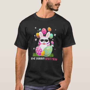Lieben Sie Kawaii Niedlich Bunny Egg Happy Osterfe T-Shirt