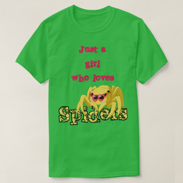 Lieben Spinnen Tarantula - Geschenk für Frauen 2 T-Shirt (Design vorne)