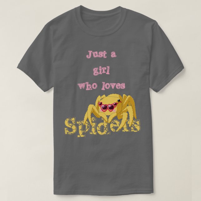 Lieben Spinnen Tarantula Geschenk für Frauen T-Shirt (Design vorne)