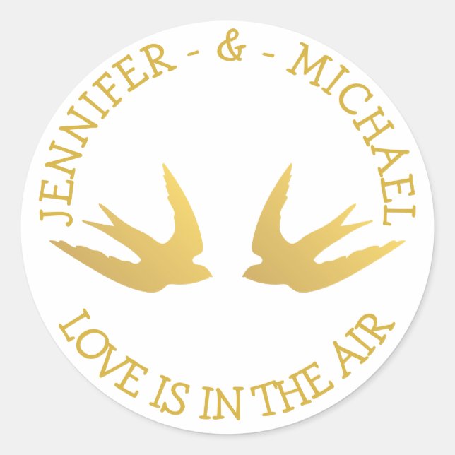 Lieben-Tauben für Hochzeitsliebhaber Runder Aufkleber (Vorderseite)