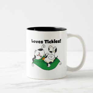 Lieben Tickles T - Shirt und Geschenke Zweifarbige Tasse