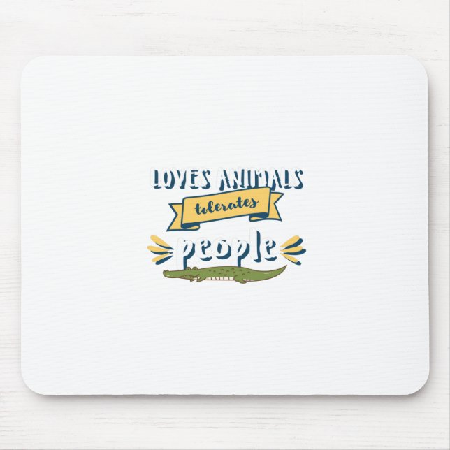 Lieben Tiere tolerieren Mousepad (Vorne)