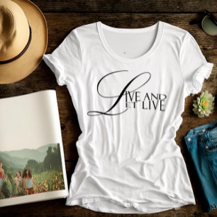 Lieben und gelassen Livemusik zitieren Typografie- T-Shirt