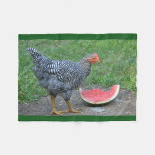 Lieben von Hühnern Fleecedecke