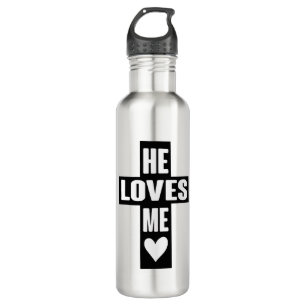 Lieben wie Jesus zitiert die Liebe Gottes Kunstkur Edelstahlflasche