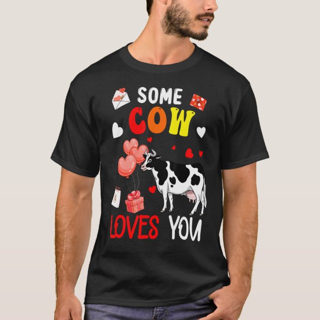 Lieben zum Valentinstag Famer Rancher T-Shirt (Vorderseite)