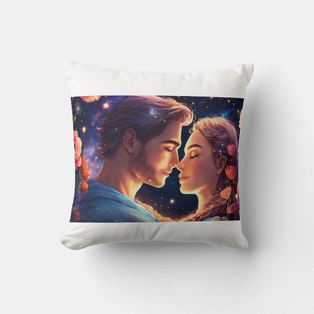 Liebend Couple Printing Kissen. Kissen (Vorderseite)
