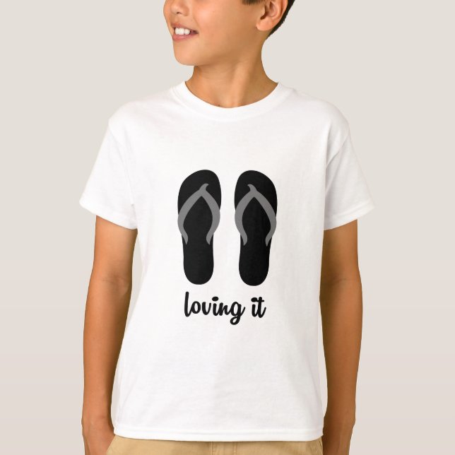Liebend (Flip-Flops) T-Shirt (Vorderseite)