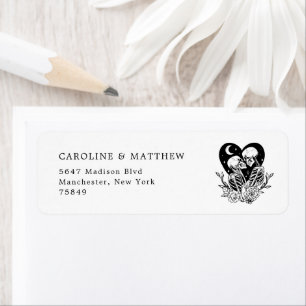 Liebende bis zum Tod Skelette & Rosen Hochzeit