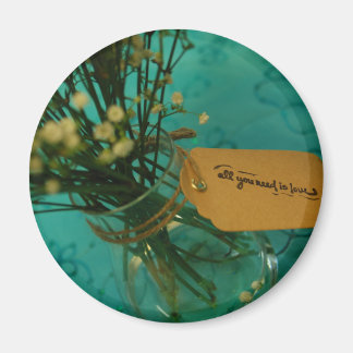 Liebende Blume 2 1/4 Zoll Magnet