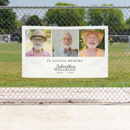 Liebende Erinnerung Moderne, stilvolle 3-Foto-Beer Banner