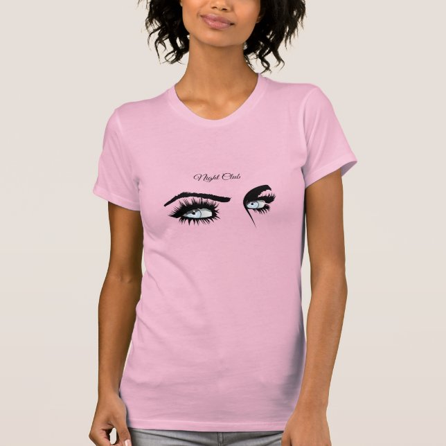 Liebende hellblaue Zeichnend weibliche Sicht T-Shirt (Vorderseite)
