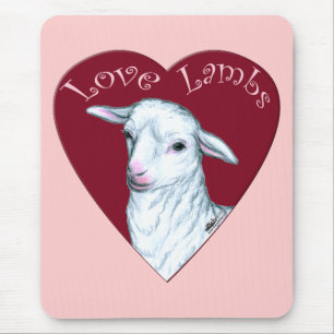 Liebende Lämmer Mousepad