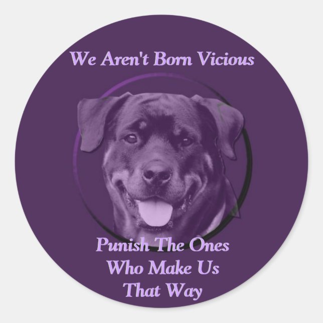 Liebende Rottweiler Rescue Animals Stickers (Vorderseite)