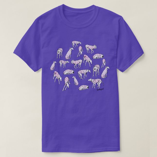 Liebende Windhunde T-Shirt (Design vorne)