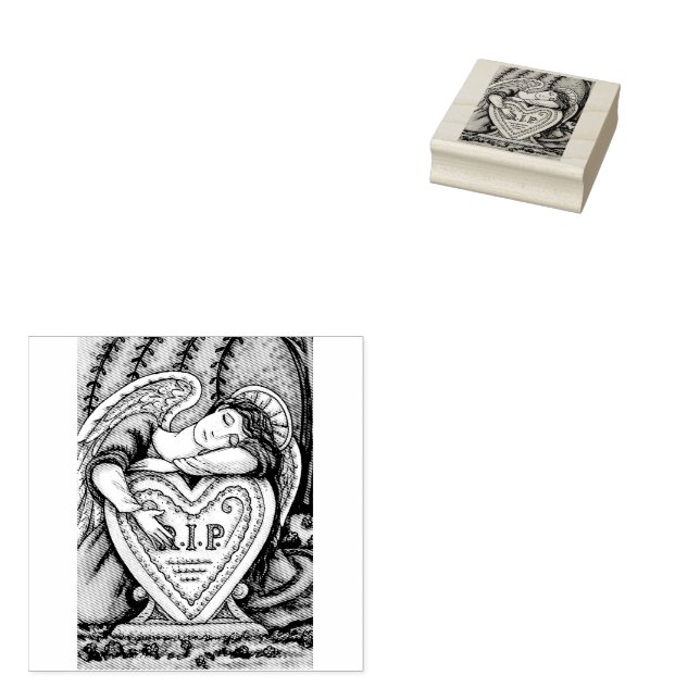 LIEBENDER GARDISCHER ANGEL FRIEDHOF, GRAVE GUMMISTEMPEL (Stempel)