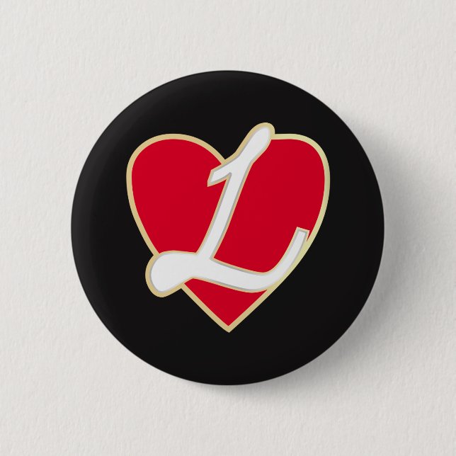 Liebendes Herz Button (Vorderseite)