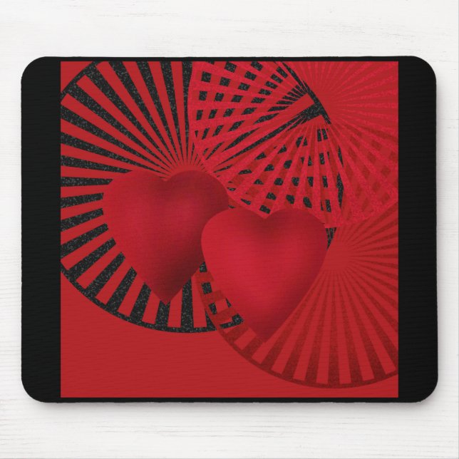 Liebendes Herz Mousepad (Vorne)
