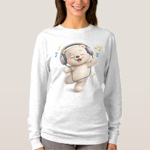 Liebenswerter und süßer Teddybär-Design T-Shirt