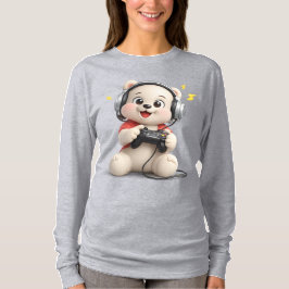 Liebenswerter und süßer Teddybär-Design T-Shirt