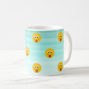 Liebenswertes glückliches Emoji-Gesicht - Sei imme Kaffeetasse