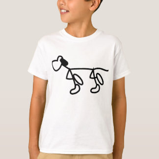 liebenswertes Hündchen, purp, Hund T-Shirt