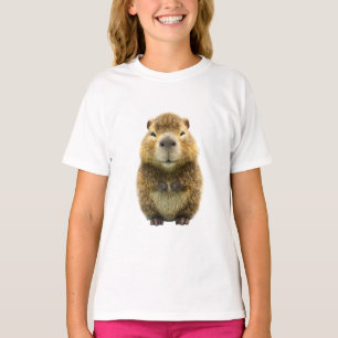 Liebenswertes unscharfes Capybara-Porträt Kinder T-Shirt