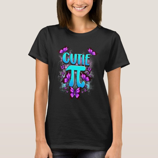 Liebenswürdig Cutie Pi Mathematics Pie Symbol Pun  T-Shirt (Vorderseite)
