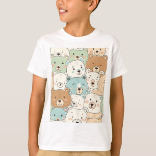 Liebenswürdig Teddy Bears Watercolor T-Shirt