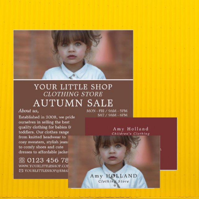 Liebenswürdige Girl, Children's Clothing Store Adv Flyer (Von Creator hochgeladen)