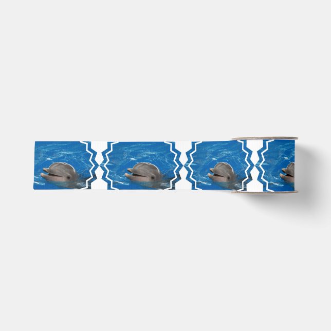 Liebenswürdiger Delphin Ripsband (Vorderseite)