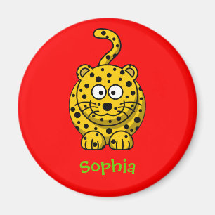 Liebenswürdiger Leopard Magnet